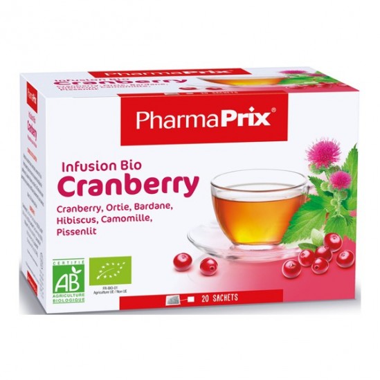 Pharmaprix infusion bio cranberry 20 sachets