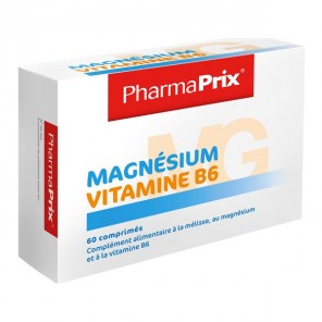 Pharmaprix magnésium vitamine B6 60 comprimés