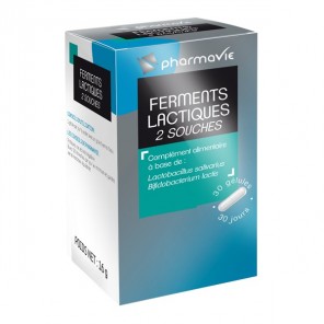 Pharmavie ferments lactiques 2 souches 30 gélules