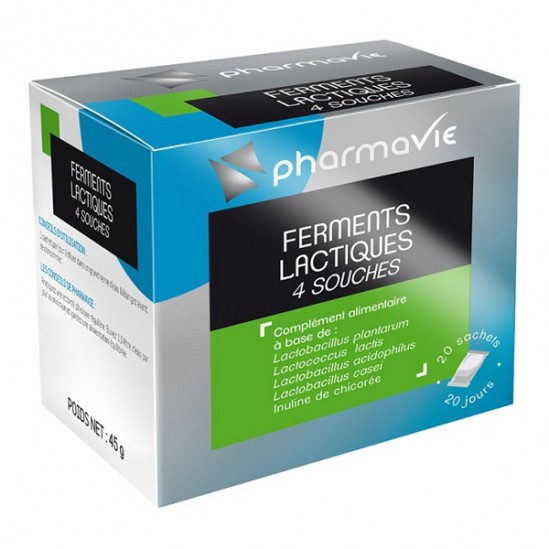 Pharmavie ferments lactiques 4 souches 20 sachets