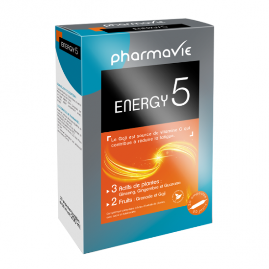 Pharmavie energy 5 boîte de 20 ampoules