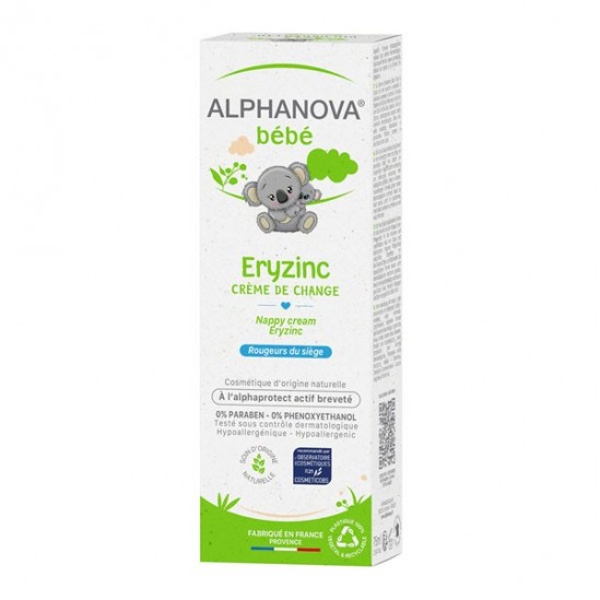 Alphanova bébé eryzinc crème de change 75ml