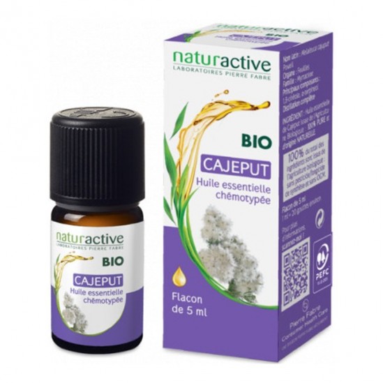 Naturactive cajeput huile essentielle bio flacon 5ml