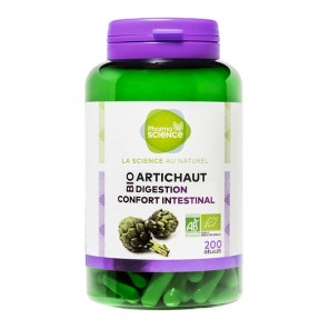 Pharmascience artichaut bio digestion confort intestinal 200 gélules