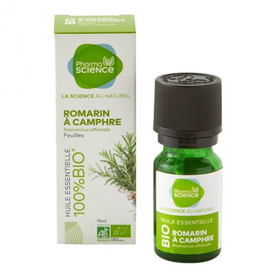 Pharmascience huile essentielle bio romarin à camphre 10ml