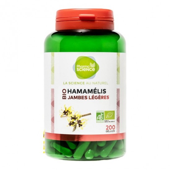 Pharmascience hamamélis bio jambes légères 200 gélules