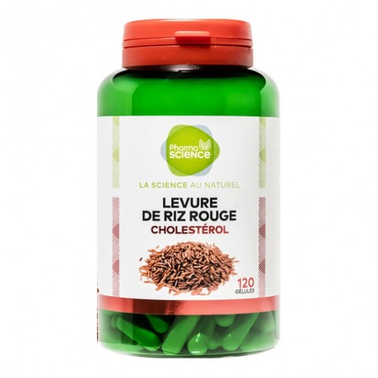 Pharmascience levure de riz rouge cholestérol 120 gélules