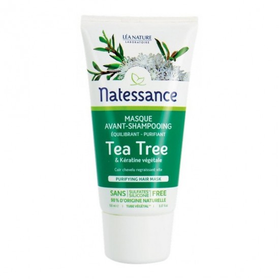 Natessance masque avant-shampooing équilibrant purifiant tea tree 150ml