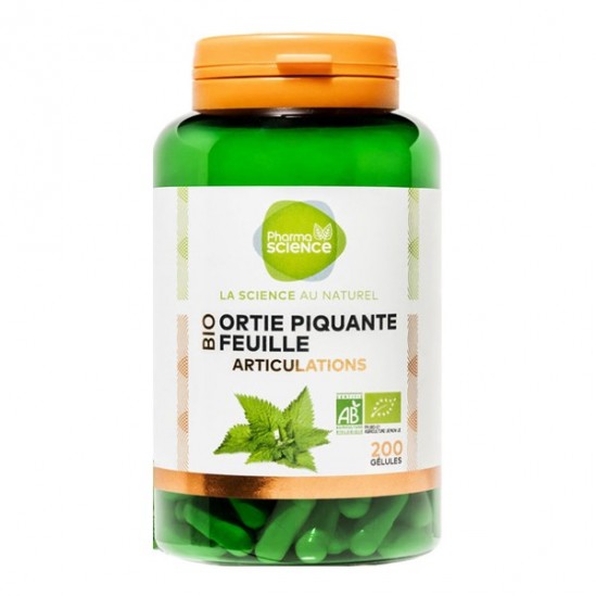 Pharmascience ortie piquante feuille bio articulations 200 gélules