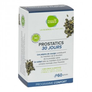 Pharmascience prostatics 30 jours 60 gélules