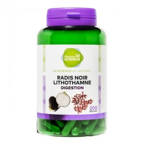 Pharmascience radis noir lithothamne digestion 200 gélules