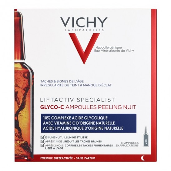 Vichy liftactiv specialist glyco-C peeling nuit 10 ampoules