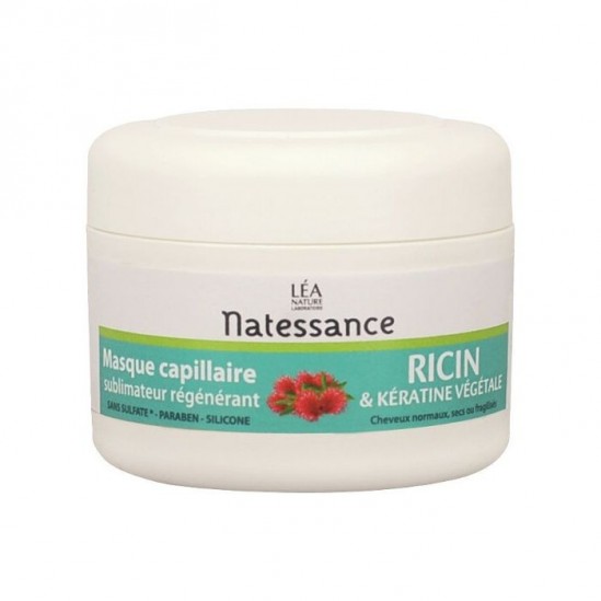 Natessance Capillaire Masque Huile De Ricin 200ml