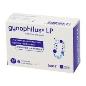 Gynophilus LP Flore vaginale Boîte de 6 comprimés