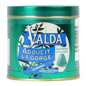 Valda gommes sans sucres Menthe Eucalyptus 160gr