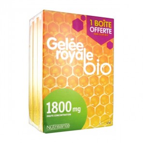 Nutrisanté gelée royale bio 1800mg Lot de 3x10 ampoules