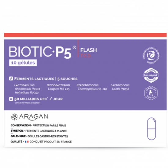 Aragan biotic P5 boite de 10 géllules