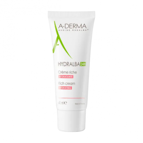 Aderma Hydralba 24H Crème Hydratante Riche 40 ml