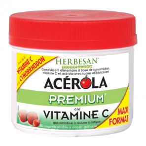 Herbesan acérola premium vitamine C 90 comprimés