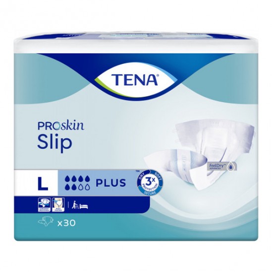 Tena proskin slip plus large 30 pièces