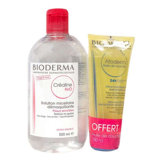 Bioderma créaline H2O solution micellaire démaquillante 500ml