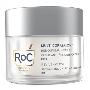 Roc multi correxion renouveau + éclat crème anti-âge unificatrice 50ml