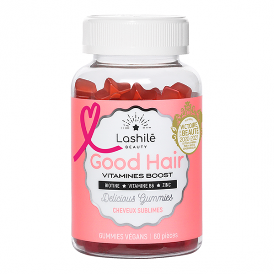 Lashilé beauty good hair vitamines boost 60 pièces