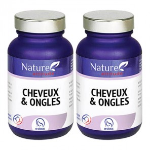 Nature attitude cheveux & ongles lot de 2x60 gélules