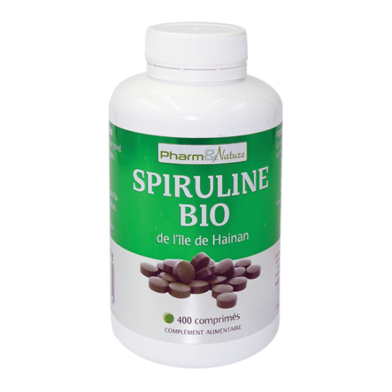 Pharm & nature spiruline bio de l'île de Hainan 400 comprimés