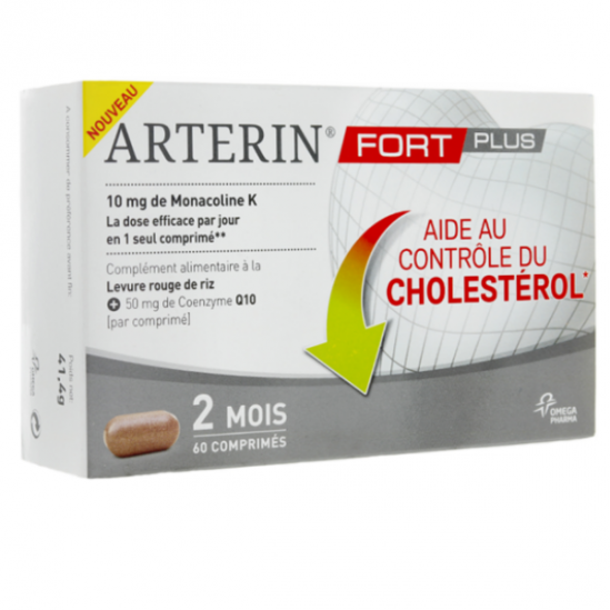 Arterin Fort Plus Q10 contrôle du cholestérol 60 comprimés