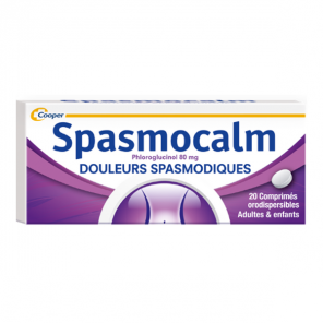 Cooper spasmocalm 80 mg 20 comprimés