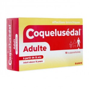 Élerté coquelusédal adultes 10 suppositoires