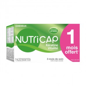 Nutrisanté nutricap kératine vitalité 3 mois de soin 90 capsules