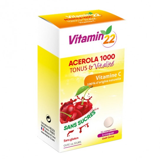 Ineldea Acérola 1000 Vitamine C 24 Comprimés