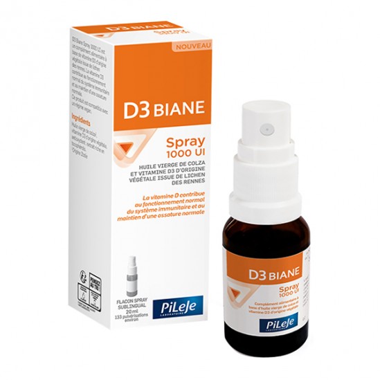 Pileje D3 biane spray 1000 UI 20ml