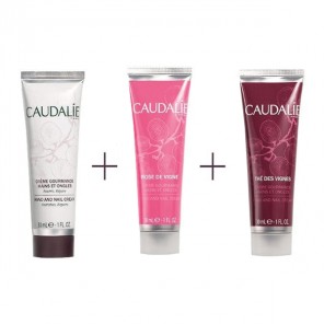 Caudalie coffret trio crèmes gourmandes mains et ongles