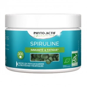 Phyto actif spiruline immunité & fatigue 300 comprimés