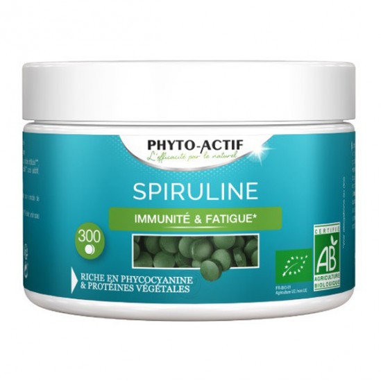 Phyto actif spiruline immunité & fatigue 300 comprimés