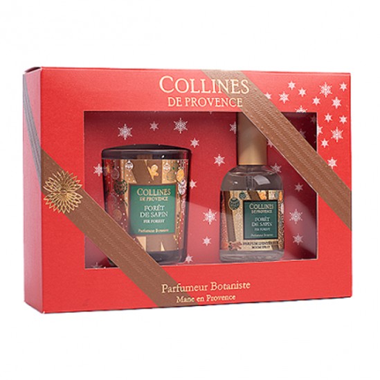 Collines de porvence coffret cadeau noël forêt de sapin