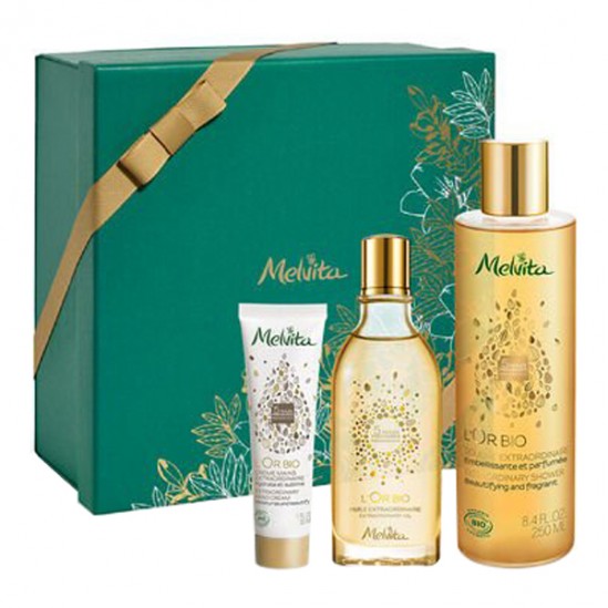 Melvita coffret corps l'or bio