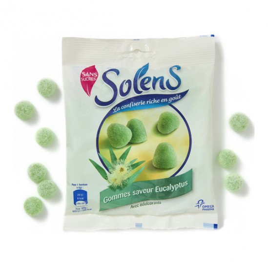 Solens gommes eucalyptus sans sucres 100g