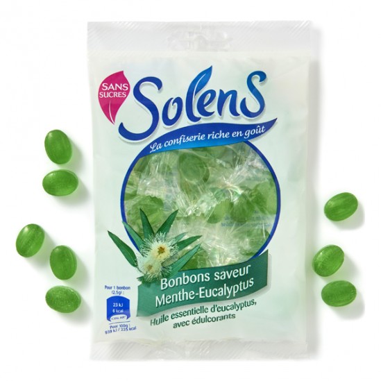 Solens gommes eucalyptus sans sucres 75g