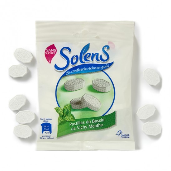 Solens pastilles vichy menthe sans sucres 100g