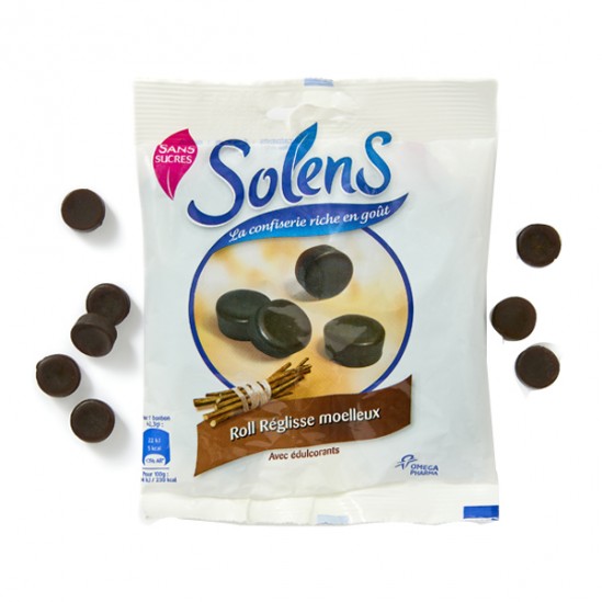 Solens roll réglisse moelleux sans sucres 100g