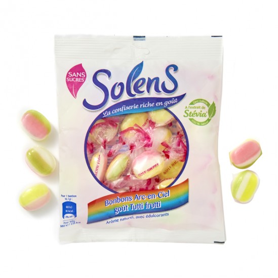 Solens bonbons arc en ciel sans sucres 100g