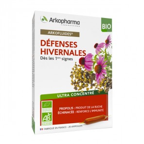 Arkopharma arkofluides défenses hivernales bio 20 ampoules