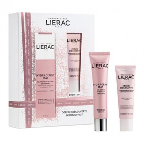 Lierac coffret découverte hydragenist gel-crème+ crème moussante