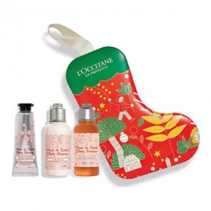 L'occitane botte de noël soins corps fleurs de cerisier