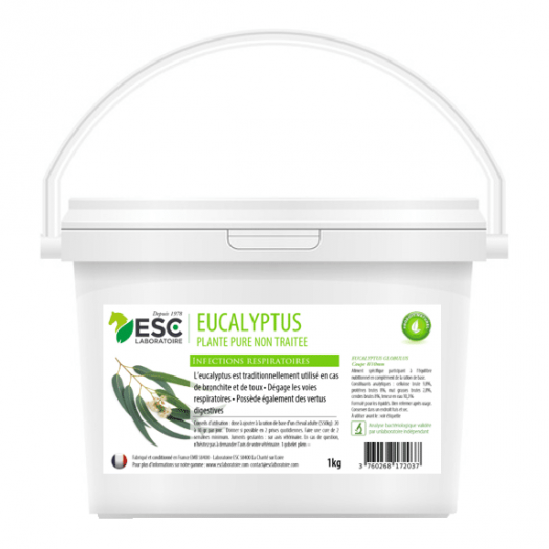 Esc laboratoire eucalyptus plante pure infections respiratoire 1kg