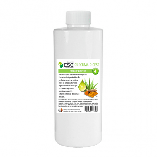 Esc laboratoire curcuma digest confort digestif du cheval 1L